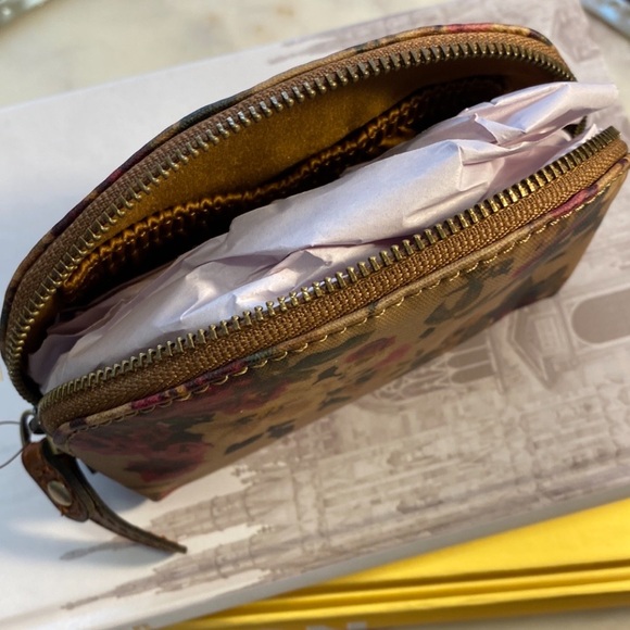 NWT PATRICIA NASH Patina Mini Cosmetics Case- Antique Rose - Picture 4 of 8